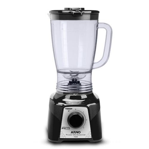 Liquidificador Arno Power Mix 700W LQ19, Preto, Jarra de 2,4L, 4 Lâminas AFIAMAX 18% Mais ...