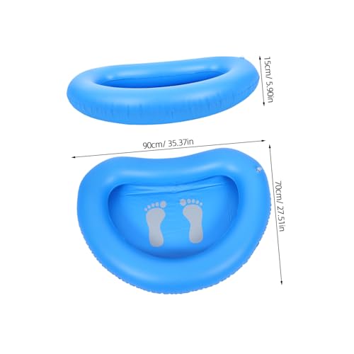Bañera inflable para pies SUPVOX portátil azul miniatura 2