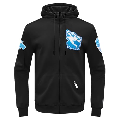 Image of Pro Standard Mens College Classic Chenille Cotton Double Knit Full Zip Hoodie