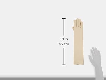 Rolyan Forearm Length Right Compression Glove, Full Finger Compression Sleeve to Control Edema and Swelling, Water Retention, and Vericose Veins, Covers Fingers to Forearm on Right Arm, Large