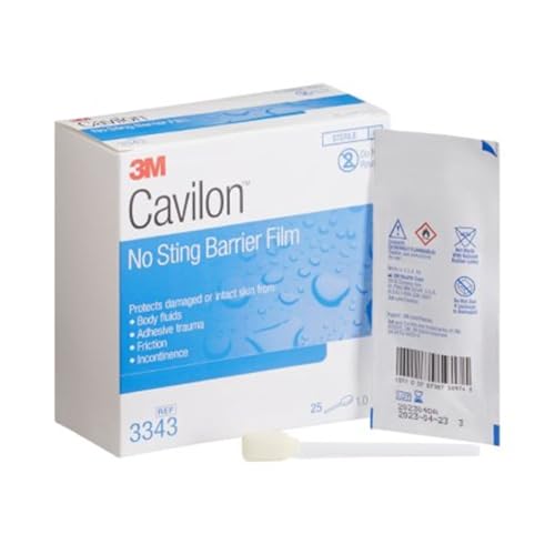3 M Cavilon No Sting Barrier Film Box Of 25 Packaging 1ml Swab 3 M Sas2349 (Hc) 3 M 3343 (Box)