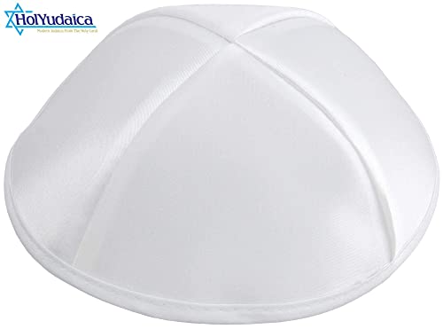 Image of Pack of 10 or 30-Pcs - Hq 19 /20CM Satin Kippah for Men & Boys, Yamaka Hat Designed in Israel - Kippot Bulk