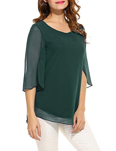 Image of PLADO Women's and Girls Georgette Top Maroon
