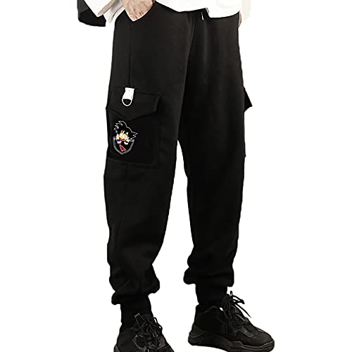 westtrend Pantalones de Anime Dragon Ball Mono Goku Pantalones de chándal Sueltos de Ocio Pantalones de harén Vegeta con Dos Bolsillos Laterales Cover