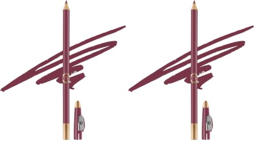 Image of Colors Queen Matte Eyeliner & Lip Liner Enriched with Vitamin A & E | Smooth Application | Highly Pigmented | Long Lasting Lip Liner Pencil with Inbuilt Sharpener (10 - Wine) (Pack of 2)