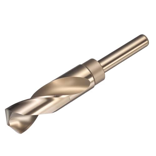 uxcell 23.5mm Drill Bit 1/2" Reduced Shank Round M2 High-Speed Steel