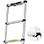 Grefinity 12.5 FT Aluminum Telescoping Ladder, One Button Retraction Extension Ladder, 375 lbs Load Capacity with Non-Slip Wide Feet, Compact Portable for Indoor Outdoor Use, RV, Attic and Roof Use