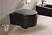 Produktbild Lux-aqua Wandhängende Toilette mit Soft-Close WC Sitz aus Duroplast Schwarz STR2044-18