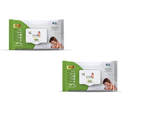 Gentle Soft Cleansing Baby Wipes Aloevera & Vitamin E skin friendly, 72 Wipes/pack, (Pack of 2) Gentle Soft Cleansing Baby Wipes Aloevera & Vitamin E skin friendly, 72 Wipes/pack, (Pack of 2)