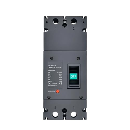Disjoncteur boîtier moulé 2P 1500V MCCB protection surcharge pour onduleur photovoltaïque