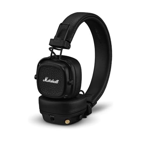 Marshall Major V On-Ear Bluetooth Headphone, Black Cover