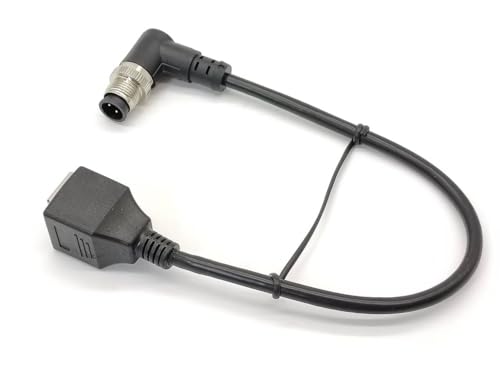 Conector M12 de 4 pines a RJ45 con codo de 90 grados para ahorrar espacio en paneles 3
