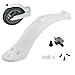 EWheel | Guardabarros Trasero Corto para Patinete eléctrico Xiaomi M365 y Pro | Guardabarros Sport (Blanco sin luz Trasera)