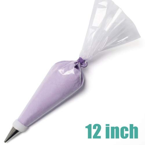 SveBake Pastry Bag 100 Pieces 12 Inch [Extra Thick] Disposable Icing Piping Bags Cake Cupcake Cookie Decorating Bags for Professional Baker & Baking Lover