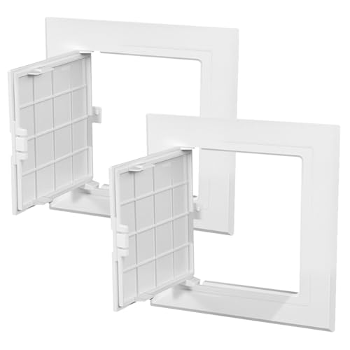 Cubierta de brida de tubería de PVC PACKOVE de 2 piezas para panel de servicio de pared 2