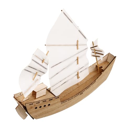 DIYEAH de Barco de Vela de Madera Diy Puzzle Desmontable para Kit Educativo de Manualidades para Desarrollar Habilidades y Coordinación