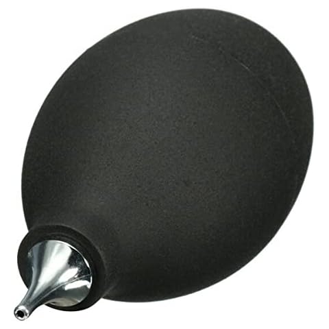 ZUKHRUF Air Dust Cleaner Blower Air Pump Dust Blower with Metal Nozzle For DSLR SLR Cameras Professional Lens and Sensitive Electronics, Black Cover