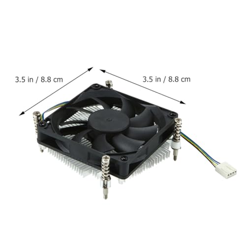 Ventilador de CPU Milisten con núcleo de cobre y aluminio para refrigeración silenciosa en PC 2