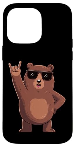 �N�[���ȃN�}�̃��b�N�I���t�@�j�[�A�j�}������T���O���X�f�U�C���B �X�}�z�P�[�X iPhone 14 Pro Max �p