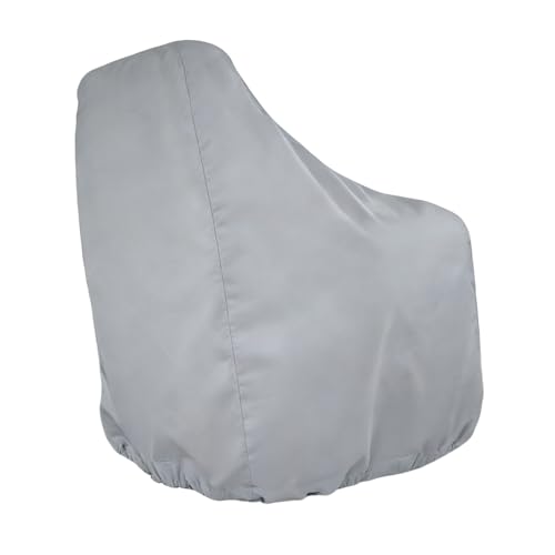 Bestookits Boat Seat Cover Waterproof Heavy-Duty Weather UV Resistant Pontoon Boat Cover Seats Pedestal 210D Oxford Cloth Helm Chair Protective Covers 22 Lx24 Wx25 (Gray)