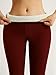 Fashion Women's High-Waisted Fleece-Lined Yoga Pants, Full Length Slimming Leggings with Tummy Control (US, Alpha, M, Red)