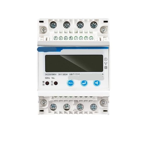 Compteur de rail triphasé 4P 380V multifonction pour tableau électrique