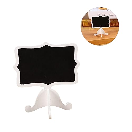 Housoutil 10pcs Mini Chalkboard Signs Blackboard Decor Wood Message Boards Erasable Chalkboards for Boys and Girls Decor