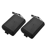 INOOMP 2 Stück Pack Pfeiletuis Mittel Pfeilspitzenbox aus Kunststoff mit Halter Tragbarer Organizer für Bogenschießen und Outdoor Jagd