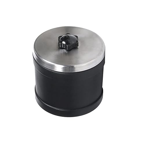 Rock Tumbler Barrel Capacity 1 Lb, Replacement Rock Tumbler Parts with Leak-Proof Lid,Rock Polisher Tumbler Kit Barrel for Hobby Series Tumbler, 4.09 x 3.78 Inches, Black