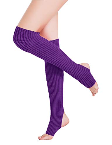 Image of v28 Women's Neon Knit Leg Warmer for 80s Party Dance Sports Yoga