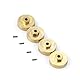 4pcs Heavy Duty Brass Wheel Hex Adaptor 5mm for AXIAL SCX24 AXI90081, 1:24 RC Crawler Car Upgrades Zubehör