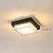 AXFSHJD Modern Outdoor/Indoor Ceiling Lamp,LED Ceiling Lighting, IP65 Waterproof 3000K Warm Light Square Ceiling Light Fixture,Flush Mount Ceiling Lamps for Entryway Garage Hallway(22cm)