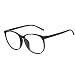 Shiratori Unisex Vintage Classic Metal Glasses Frame With Clear Lenses (BLACK)