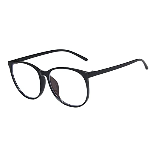 Image of Shiratori Retro Round Blue Light Blocking Glasses for Women Men, Lightweight Metal Temple Eyeglasses