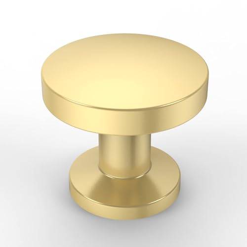 Asidrama 2 Pack Brushed Gold Kitchen Cabinet Knobs
