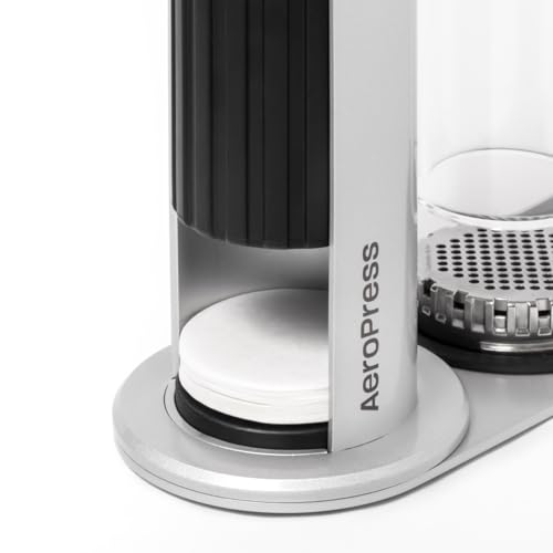 AeroPress Stainless Steel Organizer Stand, Organizing Caddy & Accessories Station with Storage Rack for Filters, Holder Fits Premium, Clear & Original Coffee Maker