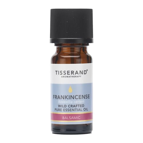 Tisserand Wild Crafted Pure Essential Oil - Nourishing Skin Care - Aromatherapy Oils with Warm Woody Scent - Frankincense - 0.3 oz