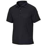 Vertx Mens Tactical Polo Shirt, Short Sleeve T-Shirt, Moisture-Wicking, Outdoor Performance Tactical Clothing for Active Missions, Police, Security, Special Ops, Relaxed Fit, Navy, XX-Large
