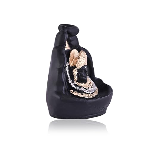 Image of Craftam Khatu Shyam Ji Backflow Incense Holder Decorative Showpiece with 20 Backflow Cones