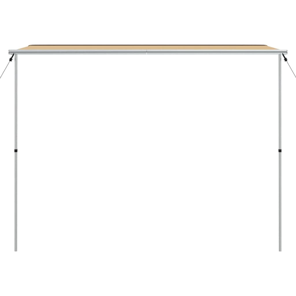 Wohnwagen-Markise beige 3 x 2 x 2,15 m aus Aluminium und Polyester, wasserdichtes Vorzelt für Camping, Outdoor, Festival, Wanderung, Trekking, mit Aufbewahrungstasche für Fahrzeugschutz