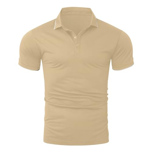 T-shirt court pour homme infroissable et respirant pour le sport et l'été