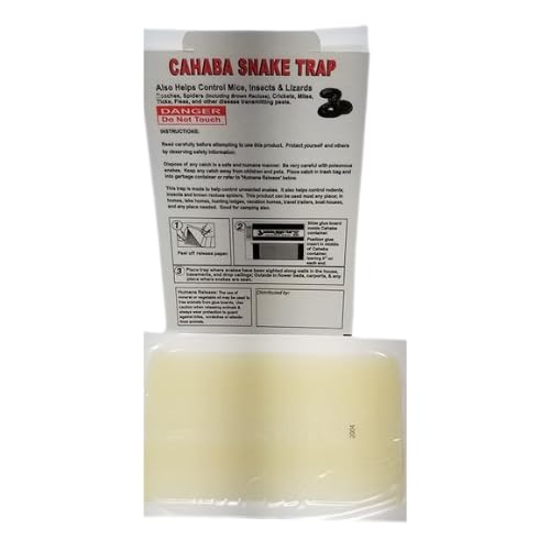 Cahaba Snake Trap Small Catch Inserts (10 Pack) — Adhesive Glue Boards for Capturing Snakes, Mice, Lizards, Spiders & Insects
