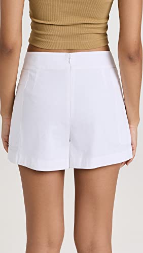 Theory Women's Mini Utility Shorts, White, 4 #TOP2