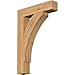 Ekena Millwork BKT04X18X26THR05SWR Thorton Block Rustic Wood Bracket, 18" D x 26" H, 3 1/2" W Western Red Cedar (Smooth)