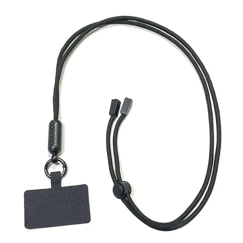 Cordão Para Celular Ajustável Alça Pescoço Universal (PRETO)