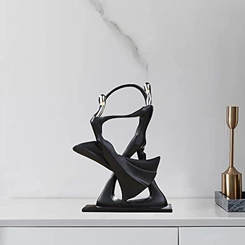 Joylern Dancing Couple Figure Resin Lovers Statue Abstract Sculpture Modern Art Desktop Ornament For Home Decor Living Room Decor - Style A #TOP5