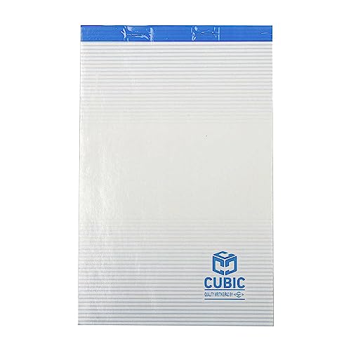 Image of CUBIC Scribbling Pad - Pack of 10 | 1 /8th Size (8.6 inch x 5.5 inch) | Premium Notepad for Office, School & Personal Use | Smooth Writing Paper, Tearable Sheets, Lightweight & Portable for Quick Notes & Sketching