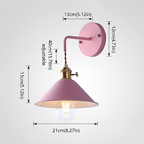 Applique murale moderne multicolore E27 luminaire réglable pour salon - 8