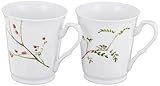 NARUMI(ナルミ) ペア マグカップ 里花暦(さとはなごよみ) 花柄 290cc 2個セット 電子レンジ温め対応 日本製 40912-32839