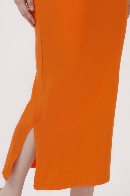 Image of Lycra Blend Cotton Saree Shapewear Petticoat for Women and Girls, Skirts Shapewear Dress for Saree